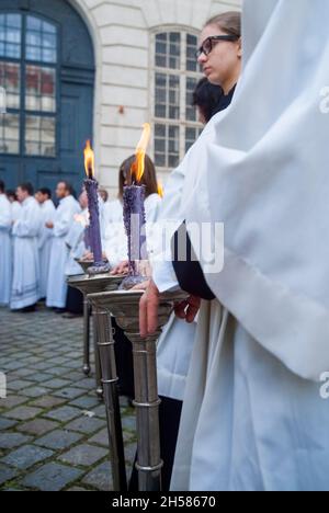 Vienne, Autriche.7 juin 2012.Corpus Christi procession à Vienne Banque D'Images