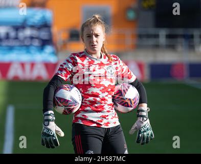 Londres, Royaume-Uni.07th nov. 2021.Manchester Utd Women Sophie Baggaley lors du match FAWSL entre Tottenham Hotspur Women et Manchester United Women au Hive, Londres, Angleterre, le 7 novembre 2021.Photo par Andrew Aleksiejczuk/Prime Media Images.Crédit : Prime Media Images/Alamy Live News Banque D'Images