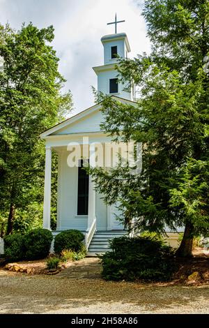 Église épiscopale Grace-Calvaire, East Green Street, Clarkesville, Géorgie Banque D'Images