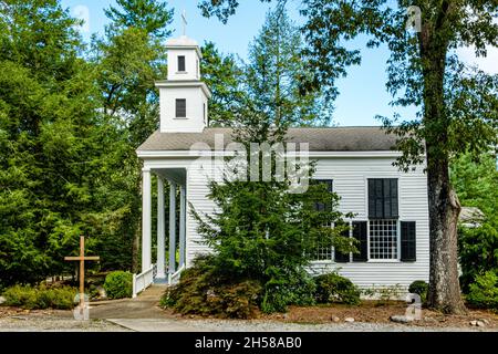 Église épiscopale Grace-Calvaire, East Green Street, Clarkesville, Géorgie Banque D'Images