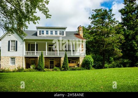 Maison d'été de John Habersham, Old Historic route 441, Clarkesville, Géorgie Banque D'Images