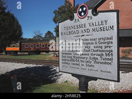 Tennessee Valley Railroad and Museum. Banque D'Images