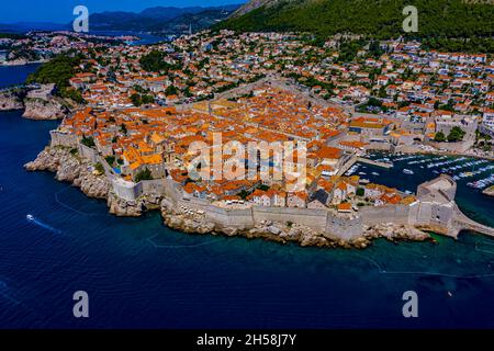 Dubrovnik depuis le haut | Luftbilder von Dubrovnik Banque D'Images