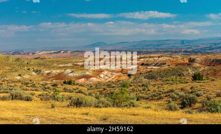 Magnifique paysage coloré près de Ten Sleep, Wyoming, USA Banque D'Images