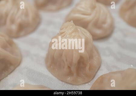 La cuisine chinoise populaire Dimsum au restaurant, Manille, Philippines Banque D'Images