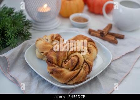 petits pains à la citrouille et à la cannelle Banque D'Images