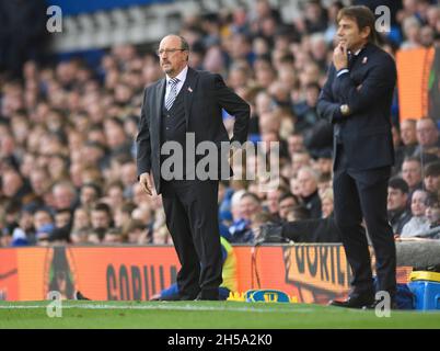 07 novembre 2021 - Everton v Tottenham Hotspur - Goodison Park Rafa Benitez, responsable d'Everton, lors du match de la Premier League à Goodison Park, Liverpool crédit photo : © Mark pain / Alamy Live News Banque D'Images