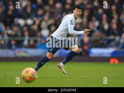 07 novembre 2021 - Everton v Tottenham Hotspur - Goodison Park Tottenham's son Heung-min lors du match de la Premier League à Goodison Park, Liverpool crédit photo : © Mark pain / Alamy Live News Banque D'Images