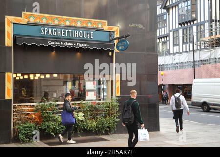 Restaurant italien spaghetti House à Argyll Street, Londres, Royaume-Uni Banque D'Images