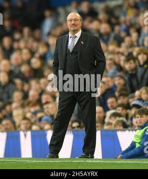 Liverpool, Royaume-Uni.7 novembre 2021.07 novembre 2021 - Everton v Tottenham Hotspur - Goodison Park Rafa Benitez, responsable d'Everton, lors du match de la Premier League à Goodison Park, Liverpool crédit photo : © Mark pain / Alamy Live News Banque D'Images