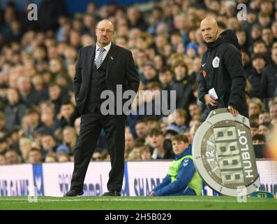 Liverpool, Royaume-Uni.7 novembre 2021.07 novembre 2021 - Everton v Tottenham Hotspur - Goodison Park Rafa Benitez, responsable d'Everton, lors du match de la Premier League à Goodison Park, Liverpool crédit photo : © Mark pain / Alamy Live News Banque D'Images