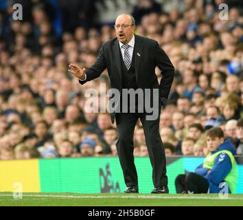 Liverpool, Royaume-Uni.7 novembre 2021.07 novembre 2021 - Everton v Tottenham Hotspur - Goodison Park Rafa Benitez, responsable d'Everton, lors du match de la Premier League à Goodison Park, Liverpool crédit photo : © Mark pain / Alamy Live News Banque D'Images