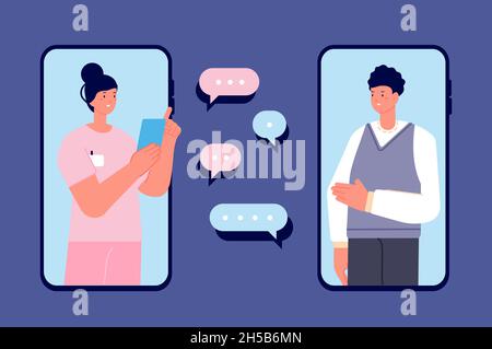 Consultation d'un médecin.Aide médicale par téléphone, application médecins et patient.Consultation en ligne sur les soins de santé, télémédecine.Distance visite clinique vecteur de la coupe Illustration de Vecteur