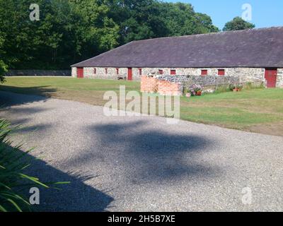 Dépendances sur le domaine de Llanerchaeron, au centre du pays de Galles Banque D'Images