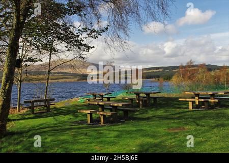 Le Loch de Clatteringshaws - Écosse Banque D'Images