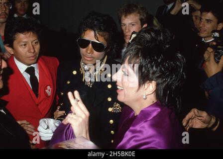 Michael Jackson et Liza Minnelli 1984 crédit : Ralph Dominguez/MediaPunch Banque D'Images