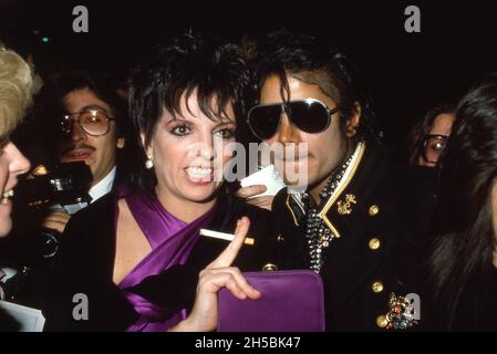 Michael Jackson et Liza Minnelli 1984 crédit : Ralph Dominguez/MediaPunch Banque D'Images