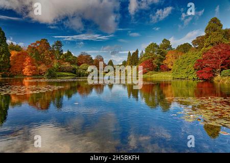 National Trust Sheffield Park Hayward’s Heath East Sussex Royaume-Uni Banque D'Images