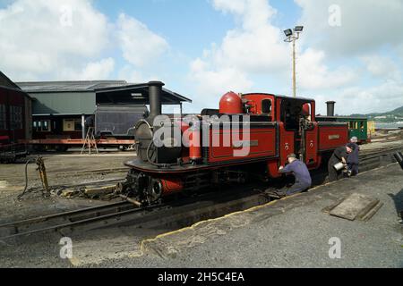 Double-Fairlie Locomotive 'Did Lloyd George at Boston Lodge Banque D'Images