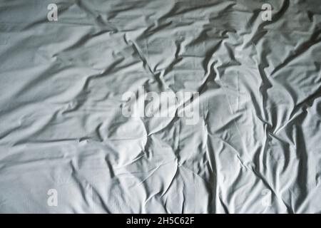 Draps froissés dans l'hôtel Banque D'Images