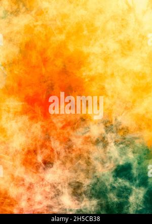 Mélange d'encre coloré illustrations abstraites sur toile motif aléatoire texture de support mixte Banque D'Images