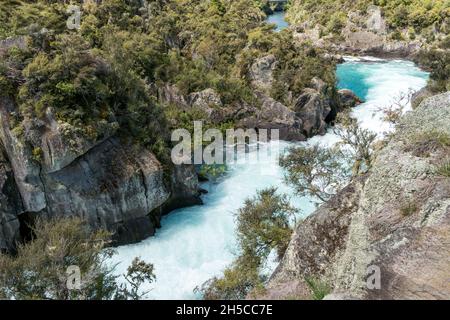 Blue Waikato River, Nouvelle-Zélande Banque D'Images