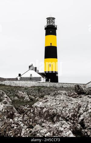 Phare de St. John's point, County Down, Irlande du Nord, Royaume-Uni Banque D'Images