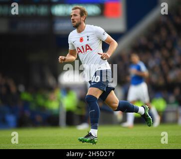 Liverpool, Royaume-Uni.7 novembre 2021.Harry Kane de Tottenham Hotspur pendant le match de la Premier League à Goodison Park.Image Mark pain / Alamy Banque D'Images