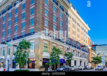 L'hôtel historique Battle House est photographié, le 6 novembre 2021, à Mobile, Alabama. Banque D'Images