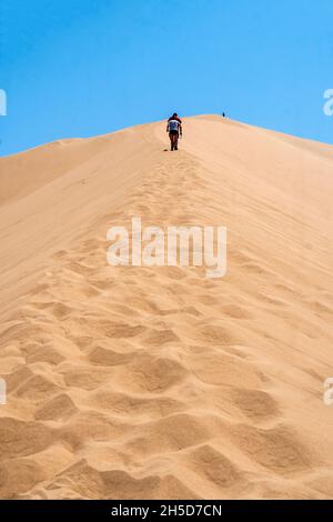 La zone de conservation régionale de Laguna de Huacachina, ICA, Pérou Banque D'Images