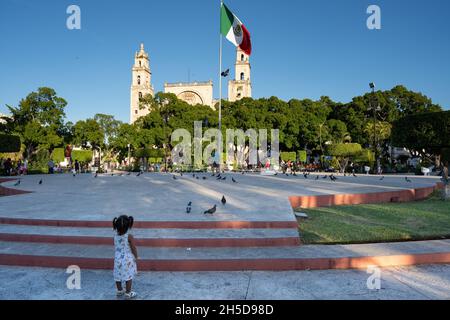 Église San Cristobal à Merida, Yucatan, Mexique. Banque D'Images