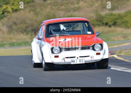 #1 Poul Christie Ford Escort RS2000 Mk 1 à la rencontre Legends, Hampton Downs, Nouvelle-Zélande, le 20 mars 2021 Banque D'Images