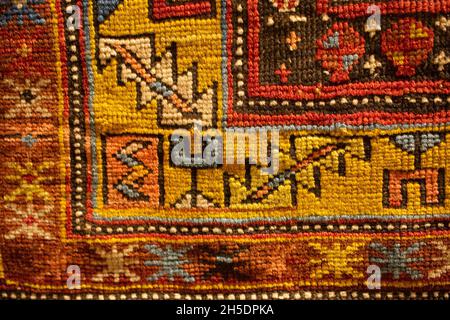 Carpettes artisanales en gros plan Banque D'Images