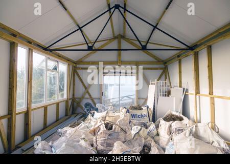 Petite grange ou atelier, Devon , Angleterre, Royaume-Uni Banque D'Images