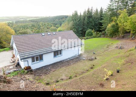 Rural Farm Cottage, High Bickington, Devon , Angleterre, Royaume-Uni Banque D'Images