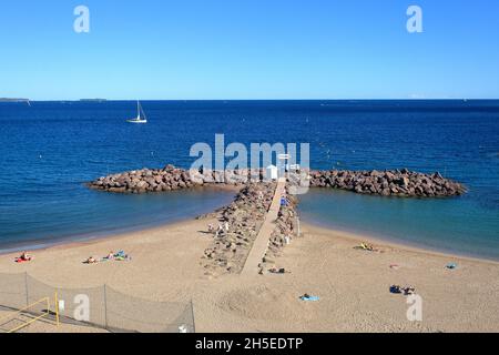 Plage des Alpes-Maritimes, 06, , côte d'Azur, PACA Banque D'Images