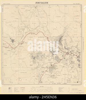 Carte de Jérusalem, carte de Jérusalem, imprimé de Jérusalem, affiche de Jérusalem, Art de Jérusalem,Art mural de Jérusalem, cartes de Jérusalem, carte d'Israël, carte d'Israël Banque D'Images