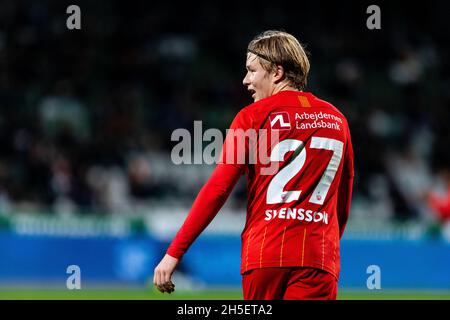 Viborg, Danemark.5 novembre 2021.Daniel Svensson (27) du FC Nordsjaelland vu lors du match 3F Superliga entre Viborg FF et le FC Nordsjaelland à l'Energi Viborg Arena de Viborg, au Danemark.(Crédit photo: Gonzales photo - Dejan Obretkovic). Banque D'Images