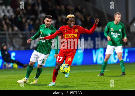 Viborg, Danemark.5 novembre 2021.Simon Adingra (17) du FC Nordsjaelland vu lors du match 3F Superliga entre Viborg FF et le FC Nordsjaelland à l'Energi Viborg Arena de Viborg, au Danemark.(Crédit photo: Gonzales photo - Dejan Obretkovic). Banque D'Images