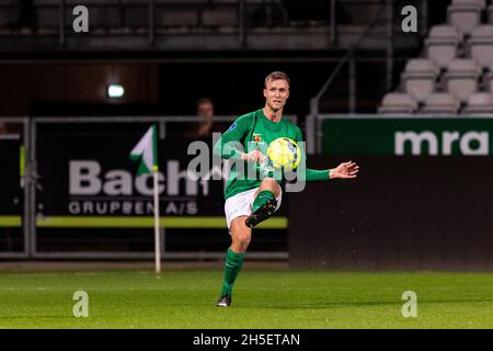 Viborg, Danemark.5 novembre 2021.Mads Laauritsen (5) de Viborg FF vu pendant le match 3F Superliga entre Viborg FF et FC Nordsjaelland à l'Energi Viborg Arena à Viborg, Danemark.(Crédit photo: Gonzales photo - Dejan Obretkovic). Banque D'Images