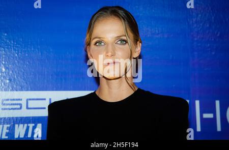 Karolina Pliskova de la République tchèque lors de la cérémonie de tirage des finales Akron WTA 2021 Guadalajara WTA tennis Tournament le 8 novembre 2021 à Guadalajara, Mexique - photo: Rob Prange/DPPI/LiveMedia Banque D'Images