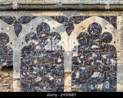 Détails des ruines de l'abbaye de Leiston à Leiston dans Suffolk, Royaume-Uni Banque D'Images