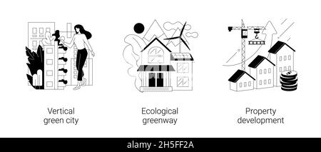 Architecture innovation concept abstrait illustrations vectorielles. Illustration de Vecteur