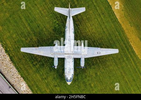 Flugzeug aus der Luft fotografiert | vue aérienne de l'avion Banque D'Images