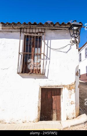 Ancienne maison d'usine dans le village de Castaño del Robledo, Sierra de Aracena, dans les montagnes de Huelva Banque D'Images