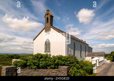 Église St.Mona sur l'île Sherkin dans le port de Baltimore, comté de Cork, Irlande. Banque D'Images