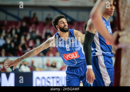 Venise, Italie.09ème novembre 2021.Dennis Seeley (Buducnost Voli Podgorica) pendant Umana Reyer Venezia vs Buducnost Voli Podgorica, Basketball Eurocup Championship à Venise, Italie, novembre 09 2021 crédit: Independent photo Agency/Alay Live News Banque D'Images