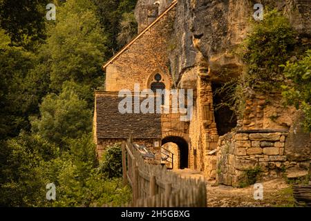 Abri de la Madeleine en Dordogne, France Banque D'Images