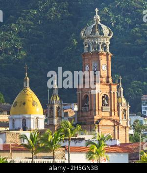 Paroisse de notre-Dame de Guadalup Puerto Vallarta Mexique Banque D'Images