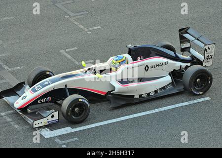 Logan Sargeant dans le Championnat Eurocup Formule Renault 2.0 du circuit de Barcelone Catalunya-2017, Catalogne, Montmelo, Espagne Banque D'Images